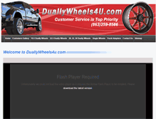 Tablet Screenshot of duallywheels4u.com